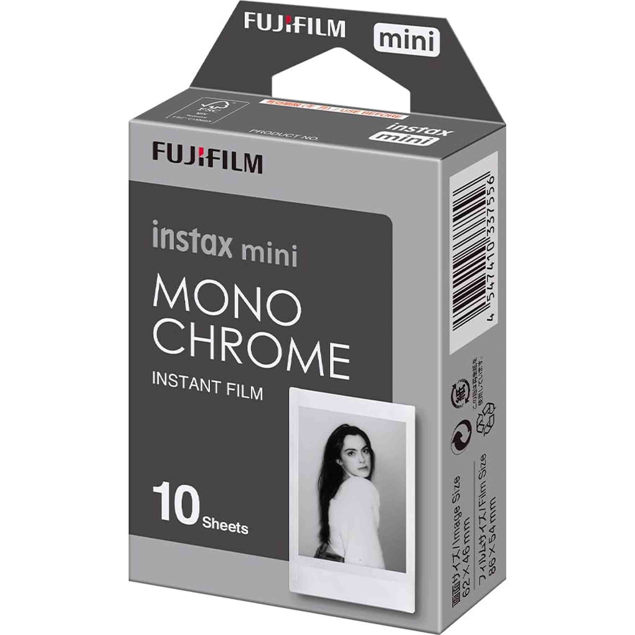 FUJIFILM Instax Mini Monochrome Film - 10 Exposures instax