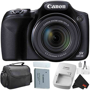 Canon PowerShot SX530 HS Digital Camera 50X Optical Zoom Bundle with Carrying Case Canon