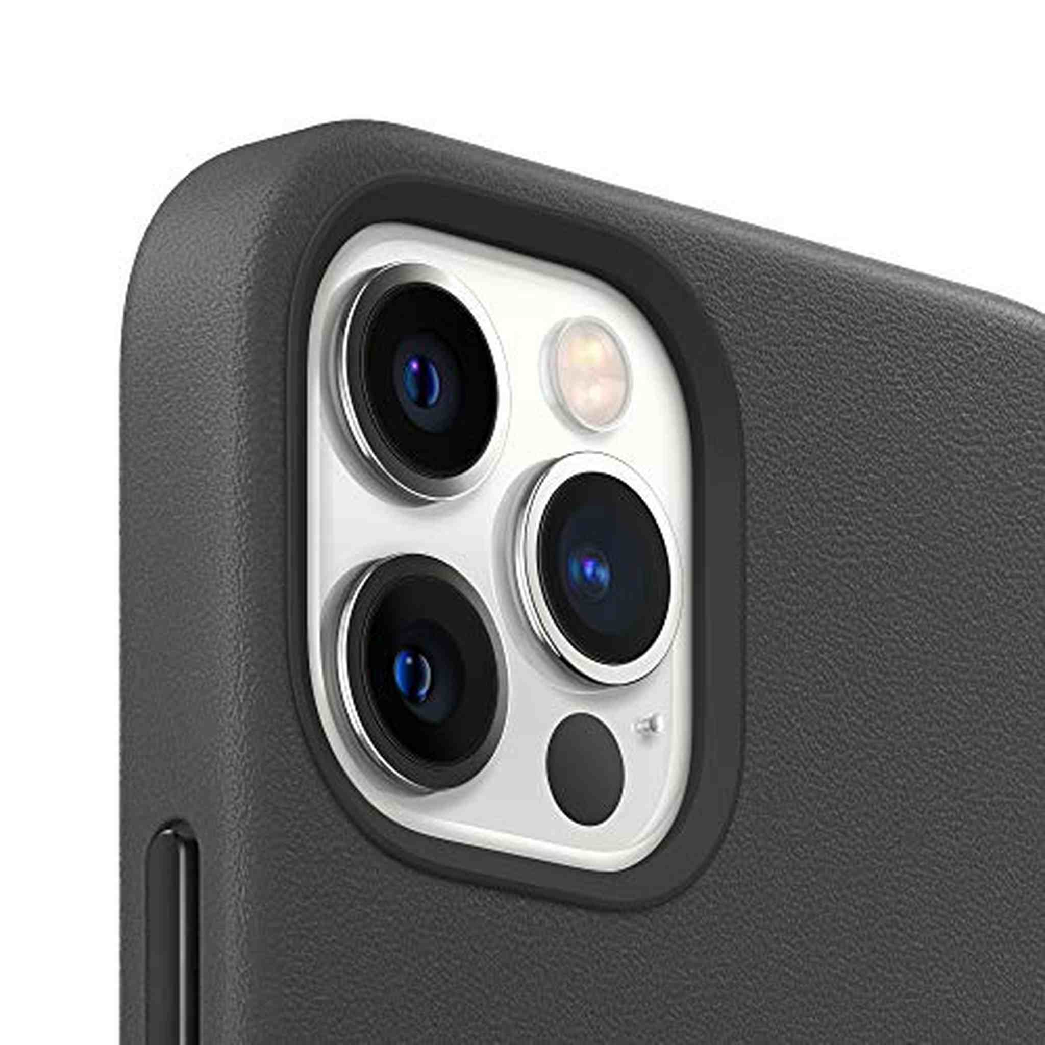 Apple iPhone 12 Pro Max Leather Case with MagSafe - Black Apple
