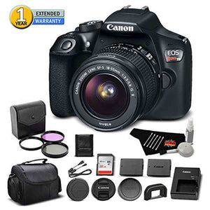 Canon EOS Rebel T6 Digital SLR Camera 1159C003 Bundle with 18-55mm f/3.5-5.6 is II Lens with 32GB Memory Card + More - Used Canon