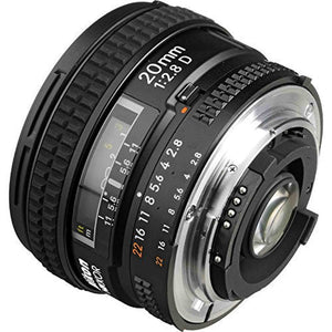 Nikon AF FX NIKKOR 20mm f/2.8D Fixed Zoom Lens with Auto Focus for Nikon DSLR Cameras - Used Nikon