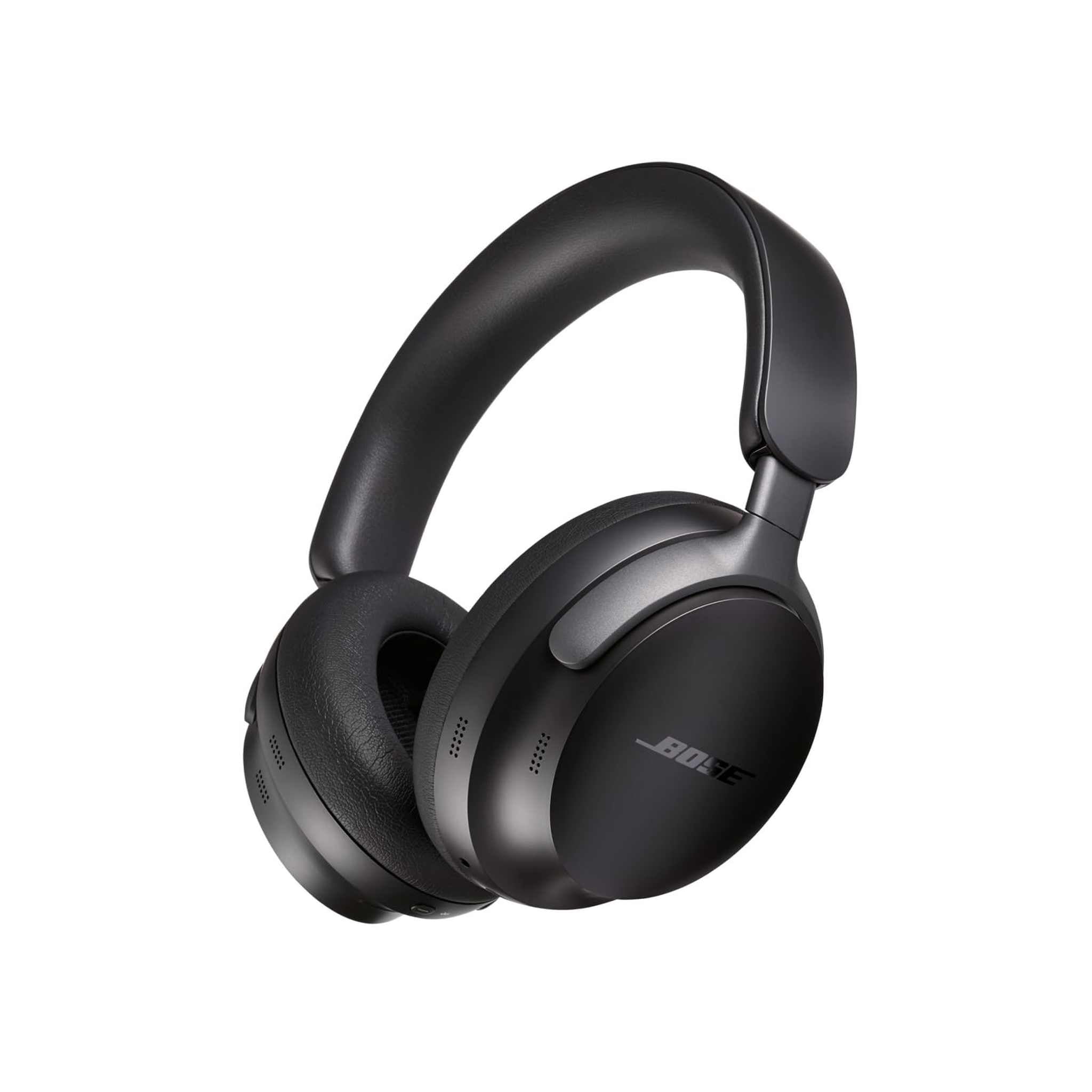 Bose QuietComfort Ultra Wireless Noise Cancelling Headphones with Spatial Audio, Over-the-Ear Headphones with Mic, Up to 24 Hours of Battery Life, Black Bose