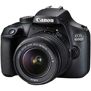 Canon EOS 4000D / Rebel T100 DSLR Camera with 18-55mm Lens + 4K Monitor + More - Reconditioned Canon