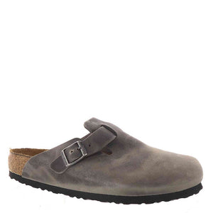 Birkenstock Men's Boston Soft Footbed Clogs, Iron, Grey, 11 Medium US Birkenstock