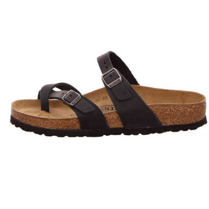 Birkenstock Women's Open-Back Flip Flops, Black, 10 Wide