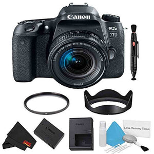 Canon EOS 77D DSLR Camera 18-55mm Lens Bundle International Model Canon