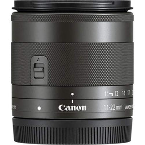 Canon EF-M 11-22mm F/4-5.6 is STM Lens for Canon Eos M, M2, M3, M5, M6, M1 M5 M10 Accessories International Model + 2 Y