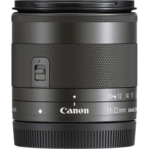 Canon EF-M 11-22mm F/4-5.6 is STM Lens for Canon Eos M, M2, M3, M5, M6, M1 M5 M10 Accessories International Model + 2 Y