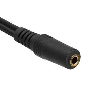Cmple - 3.5mm Female to 2 RCA Male Stereo Audio Y Cable Adapter for TV, Smartphones, MP3 Players, Tablets, Speakers - Mini Plug Headphone Splitter - 6 Inch Cmple