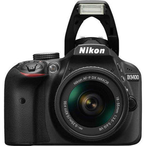 Nikon D3400 DSLR Camera with 18-55mm Lens Black Certified Refurbished - Reconditioned eBasket