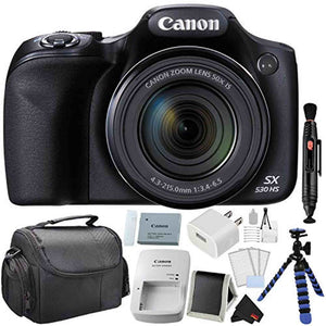 Canon PowerShot SX530 HS Digital Camera 50X Optical Zoom Bundle with 64GB Memory Card Canon