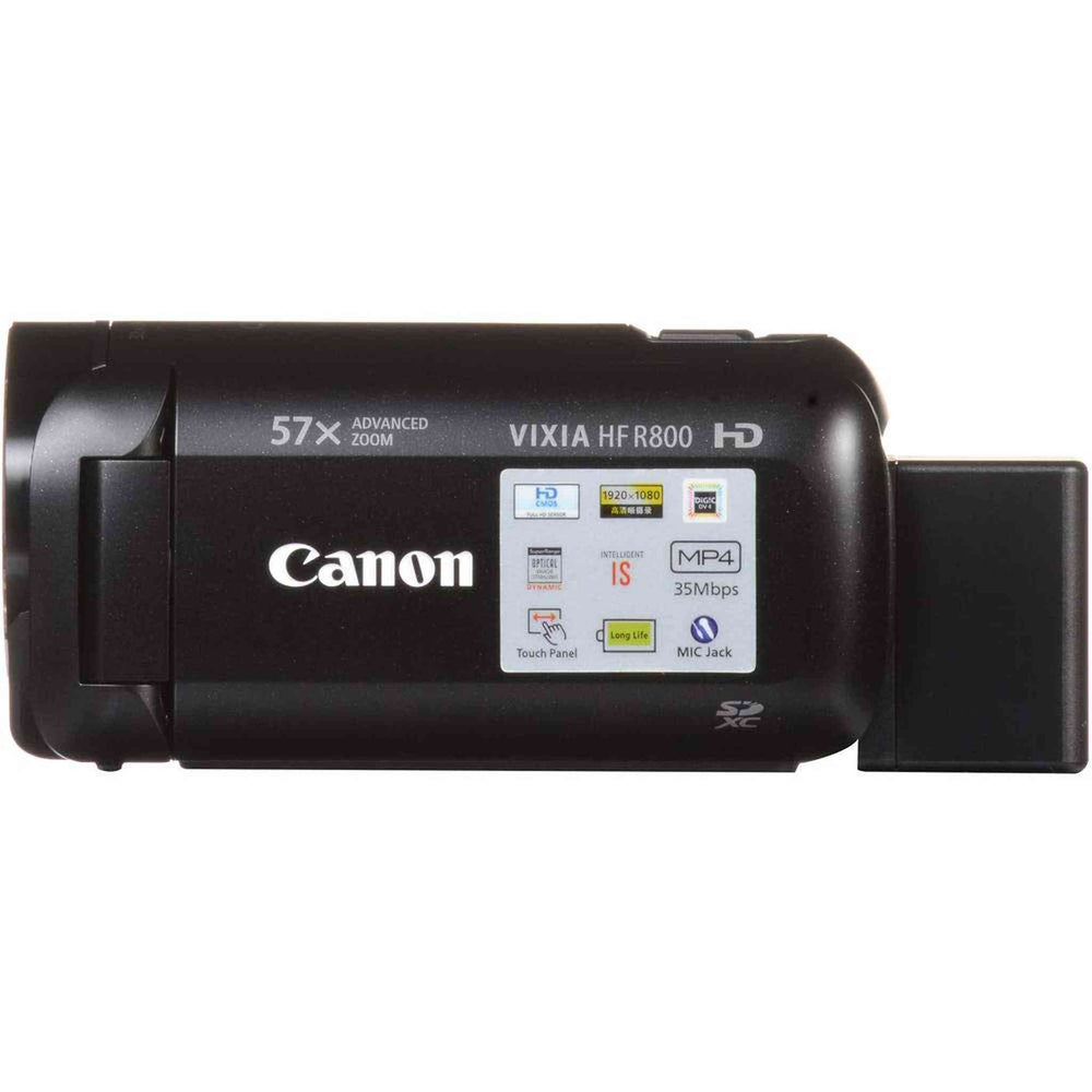 Canon VIXIA HF R800 Camcorder Black Master Accessory Bundle