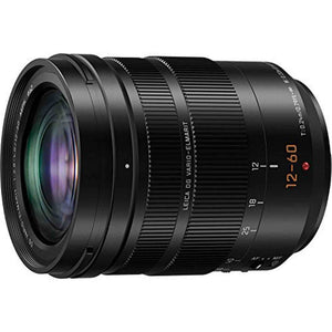 PANASONIC LUMIX Professional 12-60mm Camera Lens, Leica DG Vario-ELMARIT, F2.8-4.0 ASPH, Dual I.S. 2.0 with Power O.I.S, Mirrorless Micro Four Thirds, H-ES12060 Black - Used Panasonic