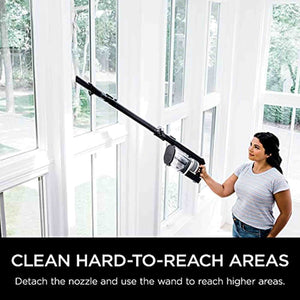 Shark IZ682H Vertex Pro Cordless Stick Vacuum with IQ Display, DuoClean PowerFins & MultiFLEX, Extra Battery, Crevice Tool, Pet Multi-Tool & Anti-Allergen Dusting Brush, 120min Runtime, Black Shark