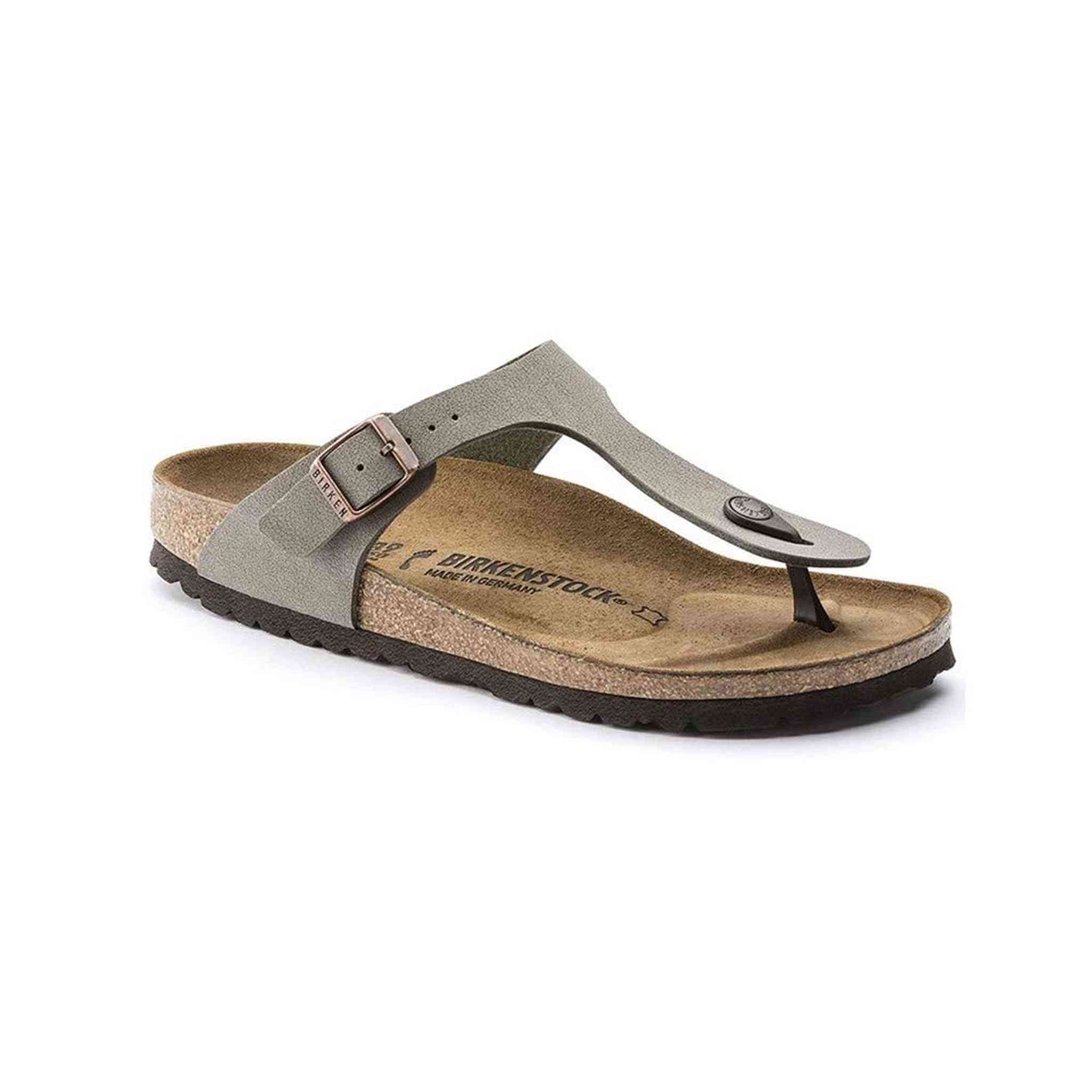 Birkenstock Men's Flip Flop Sandals, Grey Stone Stone, 6.5 Narrow Birkenstock