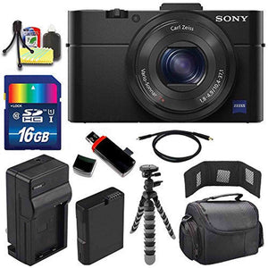 Sony Cyber-shot DSC-RX100M2 Digital Camera + Extra battery + Charger + 16 Bundle 1 - International Version No Warranty