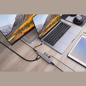 HyperDrive 6-in-1 USB-C Hub with 4K HDMI Output, Space Gray - Used Hyper