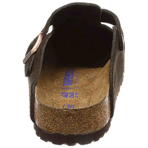 Birkenstock Womens Boston Sandals Summer Beach Flat Soft Foot Bed Clogs - Mocha - 8 Birkenstock