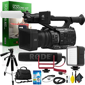 Panasonic AG-UX90 4K/HD Professional Camcorder International Model Complete Vlogging Equipment Kit Bundle