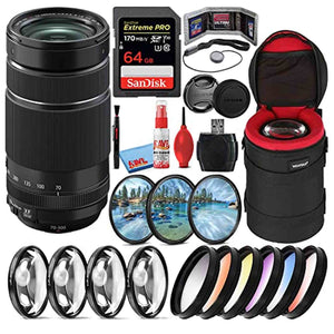 Fujifilm XF 70-300mm f/4-5.6 R LM OIS WR Telephoto Lens + 64GB SD Card Bundle Fujifilm