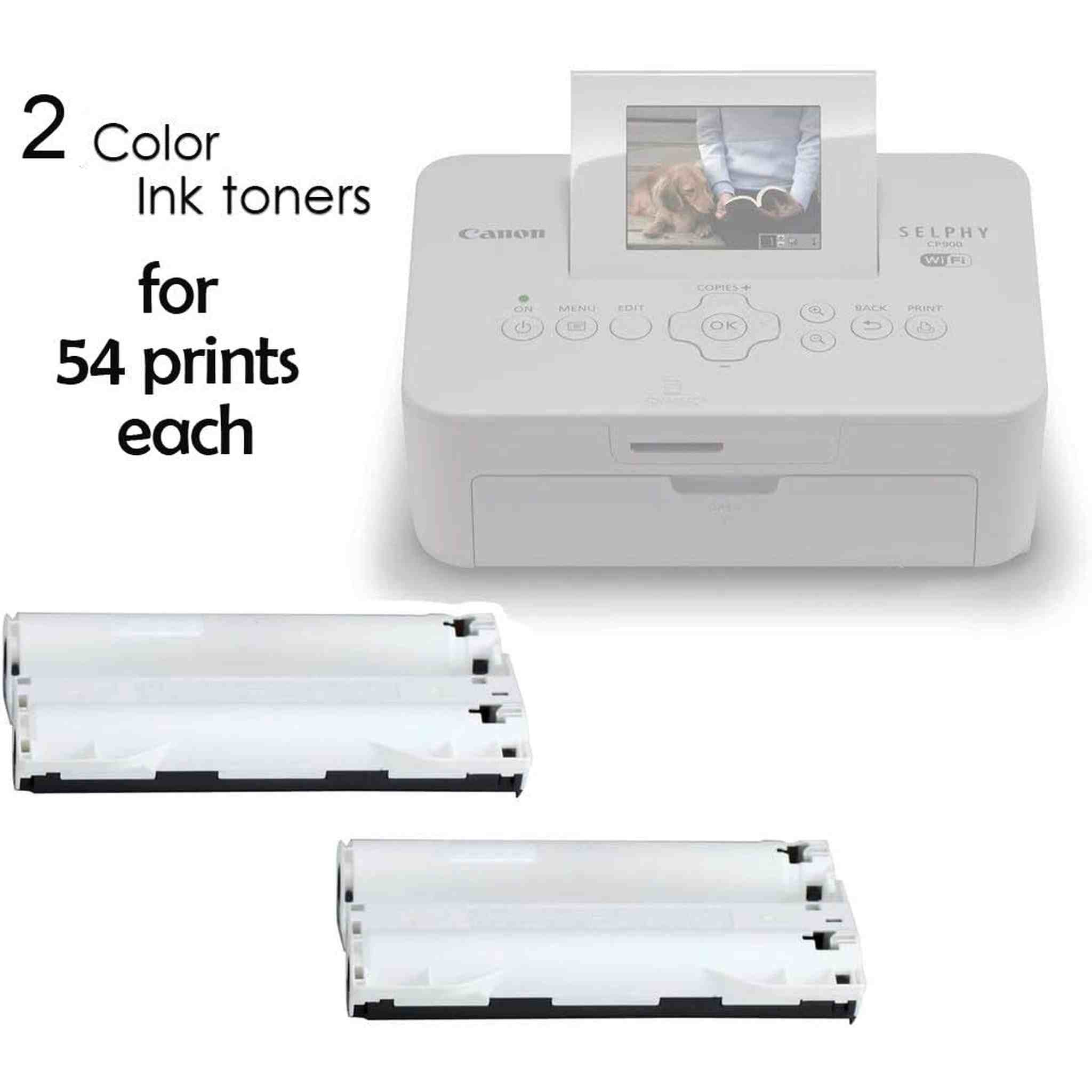 Canon RP-108 High-Capacity Color Ink/Paper Set Includes 108 Sheets + 2 Ink Toner HeroFiber