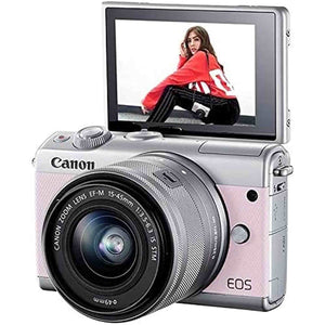 Canon EOS M100 Mirrorless Digital Camera with 15-45mm Lens Bundle