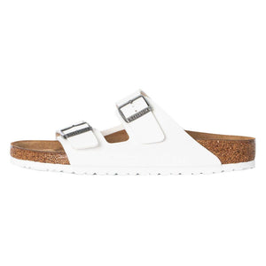 Birkenstock Women's Arizona Birko-Flo White Birko-Flor Sandals - 41 R EU US Men EU's 8-8.5, US Women EU's 10-10.5