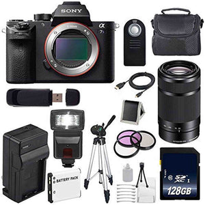 Sony Alpha a7S II a7S Mark II a7SII ILCE7SM2/B Mirrorless Digital Camera International Model + Sony E 55-210mm f/4.5-6 Lens Awesome Bundle