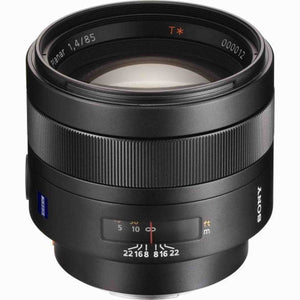 Sony SAL-85F14Z 85mm f1.4 Carl Zeiss Planar T Coated Telephoto Lens for Sony Alpha Digital SLR Camera - Used Sony