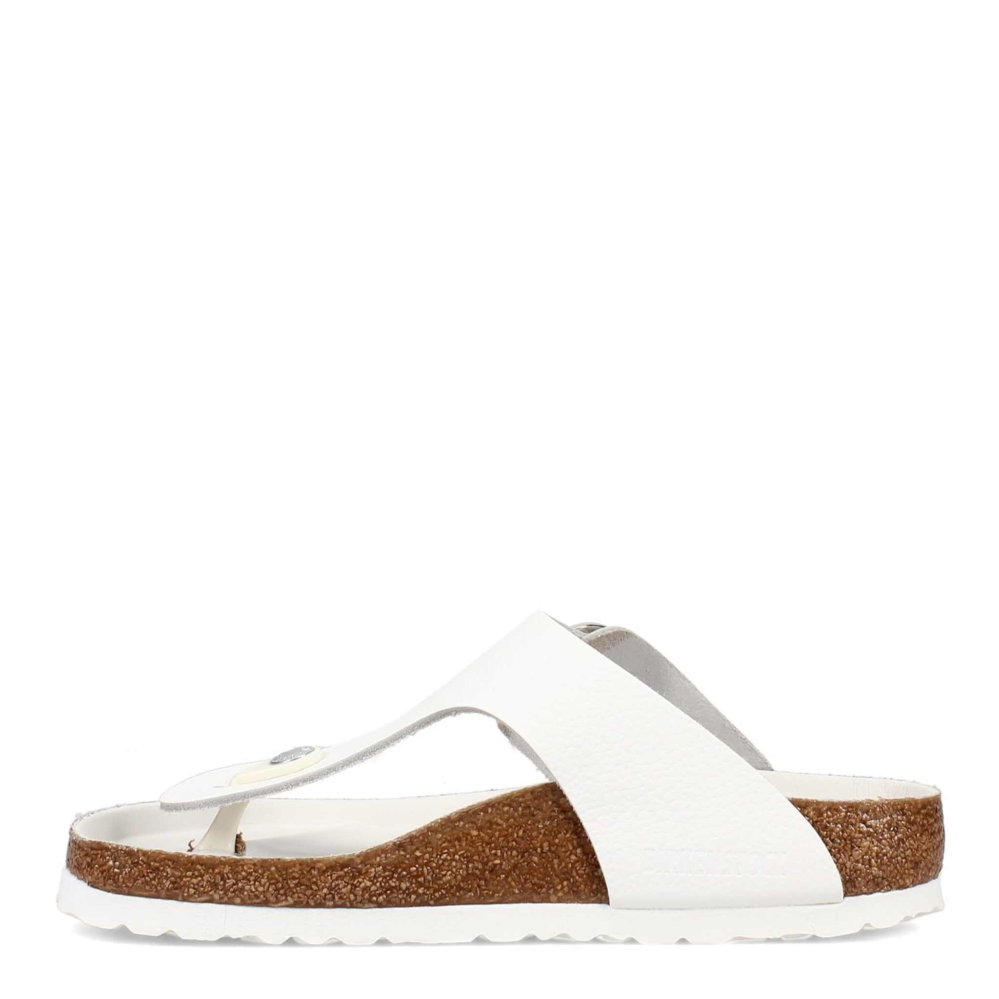 Birkenstock Women's Gizeh Big Buckle Sandals, White, 7 Medium US