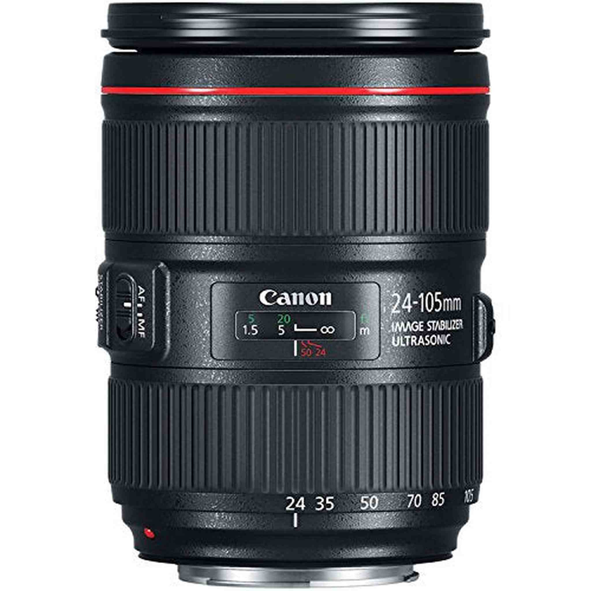 6Ave Canon EF 24-105mm f/4L IS II USM Lens 1380C002 White Box + 77mm 3 Piece Filter Kit + 128GB SDXC Class 10 Memory Card + SD Card USB Reader +