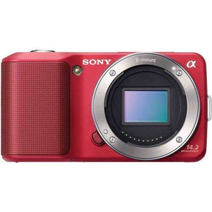 Sony a alpha NEX-3 14.2 MP Digital Camera - Red Body Only Sony