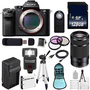 Sony Alpha a7S II a7S Mark II a7SII ILCE7SM2/B Mirrorless Digital Camera International Model + Sony E 55-210mm f/4.5-6 Lens Amazing Bundle