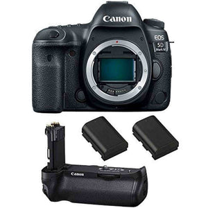 Canon EOS 5D Mark IV DSLR Camera Body + Canon BG-E20 Battery Grip + 2 Spare Batteries Canon