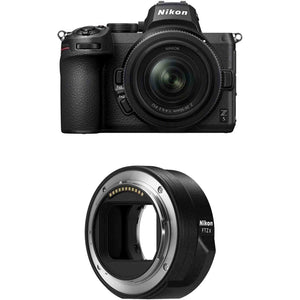 Nikon Z 5 w/NIKKOR Z 24-50mm f/4-6.3 with Nikon Mount Adapter FTZ II Nikon