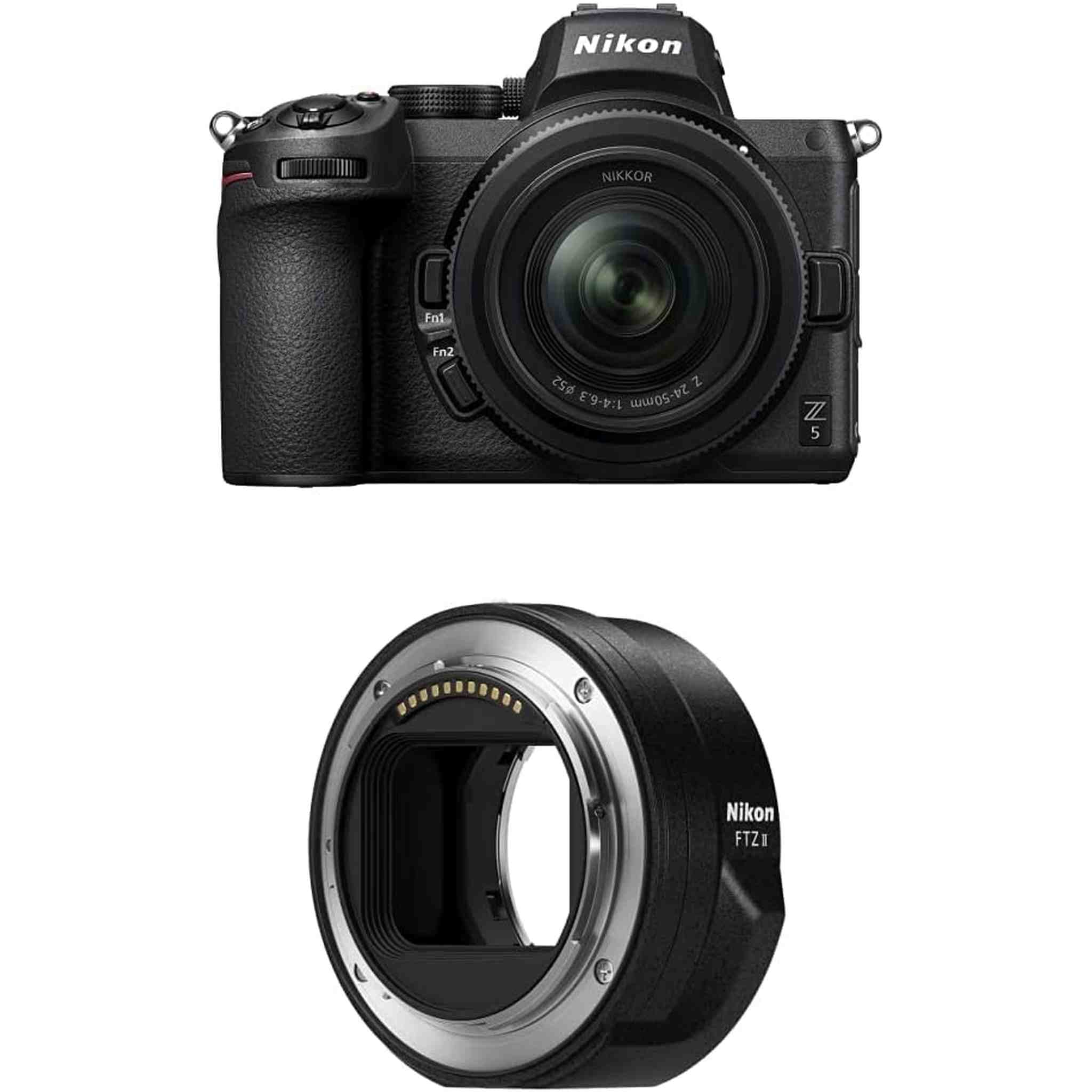 Nikon Z 5 w/NIKKOR Z 24-50mm f/4-6.3 with Nikon Mount Adapter FTZ II