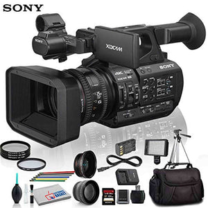 Sony PXW-Z190V 4K XDCAM Camcorder With Close Up Diopters, Tripod, LED Light, 64GB Memory Card and More Advanced Bundle Sony