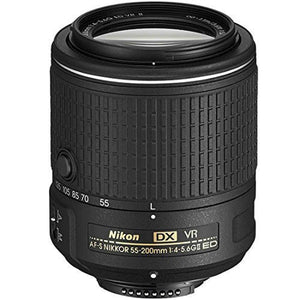 Nikon 55-200mm f/4-5.6G VR II DX AF-S ED Zoom-Nikkor Lens Renewed - Reconditioned Nikon