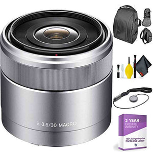 SONY SEL 30MM F/3.5 NEX Lens + Deluxe Lens Cleaning Kit Sony