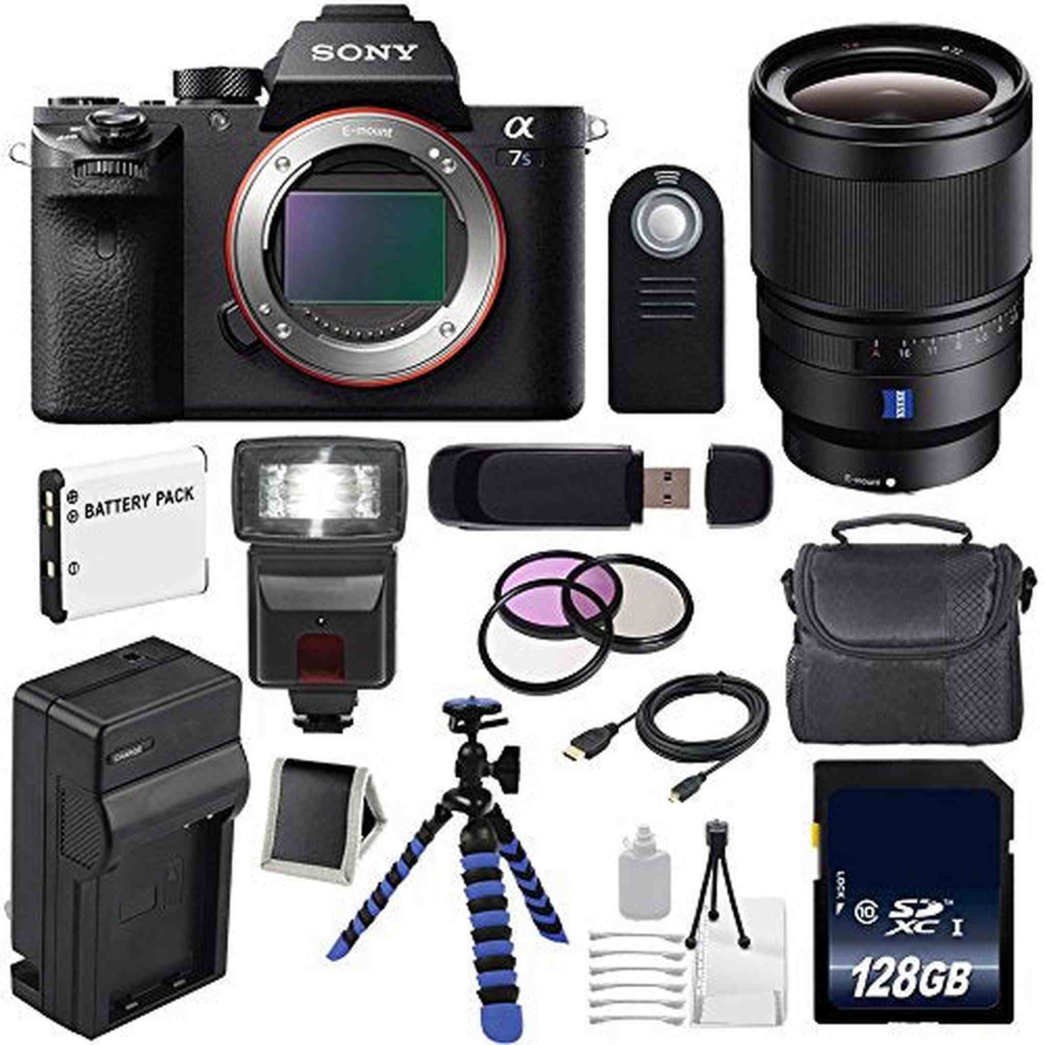Sony Alpha a7S II a7S Mark II a7SII ILCE7SM2/B Mirrorless Digital Camera International Model + Sony Distagon T FE 35mm