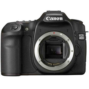 Canon EOS 40D 10.1MP Digital SLR Camera - Black Body Only Speedlite 580EX II - Used Canon