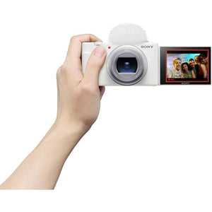 Sony ZV-1 II Vlog Camera for Content Creators and Vloggers White - Reconditioned Sony