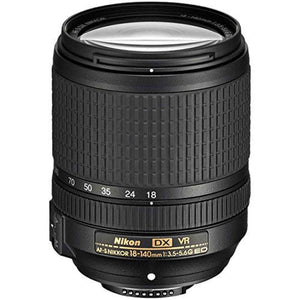 Nikon AF-S DX NIKKOR 18-140mm f/3.5-5.6G ED Vibration Reduction Zoom Lens with Auto Focus for Nikon DSLR Cameras - Reconditioned Nikon