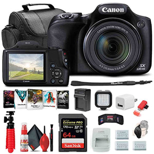 Canon PowerShot SX530 HS Digital Camera 9779B001 + 64GB Card + More - Reconditioned Canon