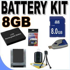 KLIC-7003 Lithium Ion Battery BigVALUEInc Accessory Saver 8GB Bundle for Kodak Easyshare Z950 Digital Camera BVI