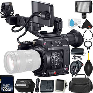 Canon EOS C200 Cinema Camera -EF-Mount International Model 2215C002 Bundle with 256GB High Speed SDXC Memory Card + Mo Canon