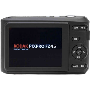 KODAK PIXPRO Friendly Zoom FZ45-BK 16MP Digital Camera with 4X Optical Zoom 27mm Wide Angle and 2.7" LCD Screen Black KODAK