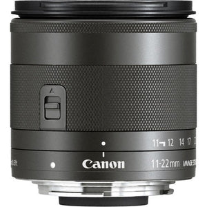 Canon EF-M 11-22mm F/4-5.6 is STM Lens for Canon Eos M, M2, M3, M5, M6, M1 M5 M10 Accessories International Model + 2 Y