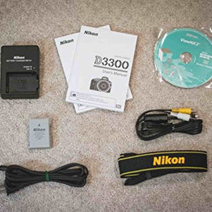 Nikon D3300 Digital SLR Camera Body Black - International Version No Warranty Nikon