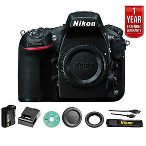 Nikon D810 36.3MP 1080p FX-Format DSLR Camera Body Only 1542B + One Year Extended Warranty - Renewed - Reconditioned Nikon